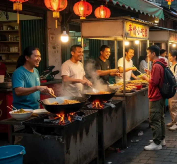 Olcsó street food étel utazás közben