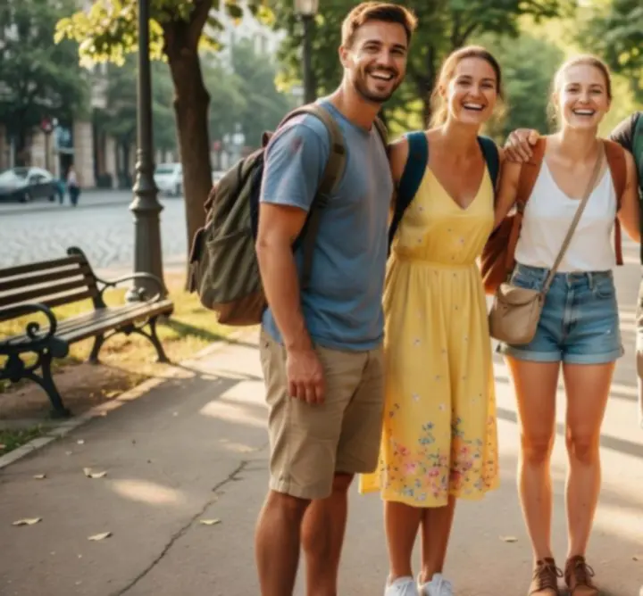 TRAVEL PICK GUIDE csapat nyári hangulatú csoportképe